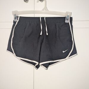 Nike Black Athletic Shorts with White Trim